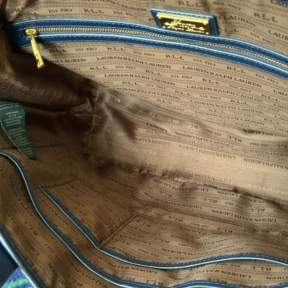 LRL Navy Tote Handbag - Picture 9 of 11